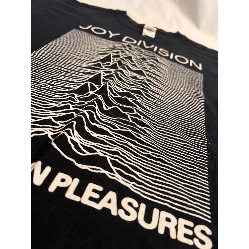 Joy Division Unknown Pleasures Mid 2000s T-Shirt Gildan M Black Ian Curtis Punk